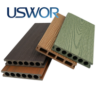 Planches de terrasse en composite WPC co-extrudées pour jardin, terrasse, balcon, faible entretien, installation facile