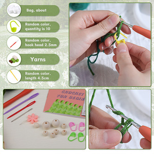 Kit de crochet pour débutants Kit de <span class=keywords><strong>pot</strong></span> de plantes au crochet avec tutoriels détaillés Kit de crochet pour débutants - Product Image 4