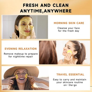 แผ่นทำความสะอาดผิวหน้าออร์แกนิคจากฝ้ายธรรมชาติ ผลิตตามสั่ง OEM พร้อมโลโก้ส่วนตัว  ดูแลผิวด้วยกรดโคจิกและขมิ้น  รับผลิตแบรนด์ส่วนตัว - Product Image 3