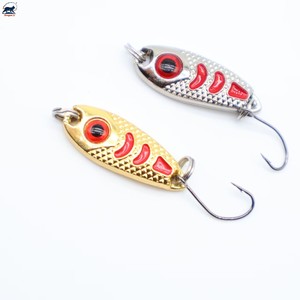 Señuelo de pesca metálico Dragon Li 5g 3.5g 2.5g 1.5g con anzuelo simple con púas, ojos 3D con <span class=keywords><strong>escamas</strong></span> de pez, señuelo para <span class=keywords><strong>trucha</strong></span>, señuelos de pesca giratorios metálicos - Product Image 1