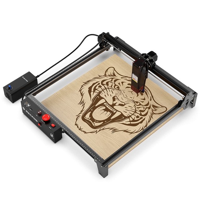 60W Engraving Cutting Machine Mecpow X3 Pro Laser Engraver W/Air Assist, 10W(10000mW Output) Cutter