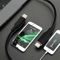 Câble USB-C TPE pour charge rapide, noir, 3m, 60W, pour iPhone 17/16/15 Series, MacBook Pro