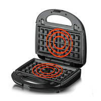 Gaufrier Multi-Fonction 8-en-1 avec Température Réglable et Plaques Antiadhésives Double Face