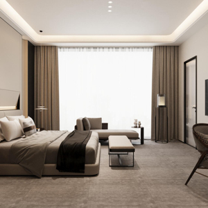 Современная однотонная деревянная пятизвездочная гостиничная мебель для спальни по индивидуальному заказу от производителя для гостиной и спальни - Product Image 5