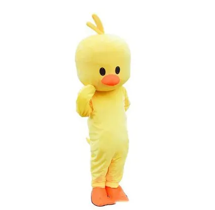 Disfraz de Mascota de pato amarillo pequeño inflable grande Cosplay Blow Up Fursuit Pascua Disfraz Furry Fancy Party Año Nuevo