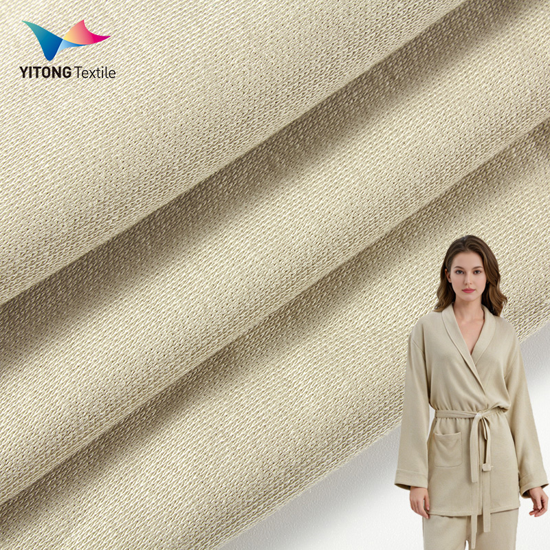 Textile Suppliers 180 Gsm Viscose Cotton Fabric 47.5% Cotton 47.5% Viscose 5% Spandex Fabric for Pajamas Sleepwear