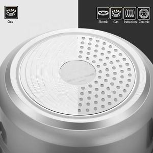 <span class=keywords><strong>Olla</strong></span> a Presión Ecológica de Aluminio de 4.0 <span class=keywords><strong>Litros</strong></span>, Tamaño Pequeño, Compatible con Inducción, con Tapa Roja - Product Image 2