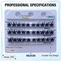 Nouveaux designs, cils artificiels réutilisables JIEHAN faits à la main en fibres protéinées, pré-collés, longue durée, sans cruauté, vente en gros