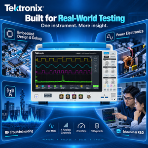 Osciloscopio de Dominio Mixto Tektronix MDO34E 3-BW-200 de 200MHz y 4 Canales, 2.5GS/s, Analizador con Pantalla Táctil de 10M, Resolución de 8 Bits - Product Image 2