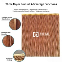 Nouveau panneau de refroidissement en nid d'abeille en papier kraft pour poulailler, système de refroidissement évaporatif efficace pour élevages avicoles, usine de Qingzhou