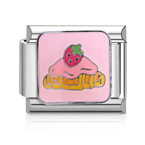 Cute Cartoon Modular <b>Bracelet</b> Zinc Alloy Women's Charm <b>Bangle</b> Ice Cream Cake DIY Gift Jewelry - Product Image 2