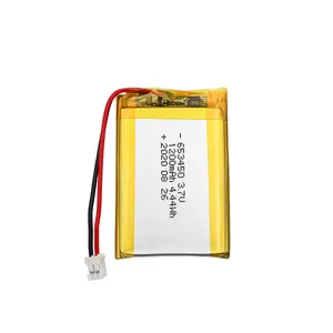 卸売リチウムイオン電池6534501200 mAh 3.7V充電式リチウムイオンポリマーバッテリーパック