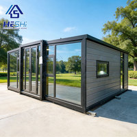 Maison conteneur extensible AISC 360 Frame Design 40Ft 30Ft 20Ft, 3 chambres, cuisine, maison mobile pliable en acier