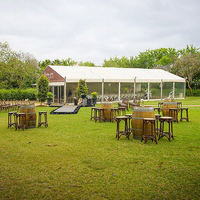 Tente sur Mesure pour Événements Extérieurs, Mariage Transparent 18X8 Mètres, Tente Pliante Arche Extérieure pour Événement, Tente Événementielle avec Rideaux Lourds