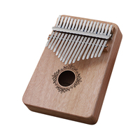 Beginner-friendly 17-Keys Mahogany Kalimba Musical Instrument Finger Thumb Piano Stringed Instrument Parts & Accessories