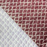 Tissu Jacquard à Poils Coupés Motif Échelle en Fausse Fourrure de Lapin pour Coussins de Canapé, Textiles de Maison et Vêtements - Grande Vente