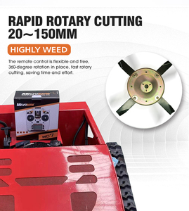 크롤러 원격 제어 잔디 깎는 기계 정원 사용 잔디 절단기 로봇 잔디 깎는 기계 판매 - Product Image 4