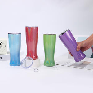 Seaygift arc-en-ciel peinture acier inoxydable vide <span class=keywords><strong>voiture</strong></span> gobelet tasse Double couche extérieur garder froid et chaud taille en forme tasse isolée - Product Image 1