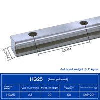Rail de guidage linéaire en aluminium HGR avec curseur de verrouillage, poignée de table pour le travail du bois, roulement linéaire optimal