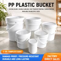 Fût en plastique bleu Lianhao de 55 gallons (200 litres), fût en plastique bleu de 300 litres, seau à peinture rond en PP sûr et recyclable