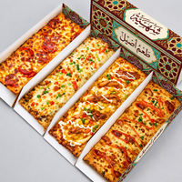 Boîte à pizza coulissante haut de gamme pour la restauration, emballage de luxe individuel pour boulangerie, idéale pour les fêtes et la vente en gros