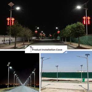 블루 카본 고광량 도매 태양광 램프 가로등 시스템 통합 알루미늄 분리형 태양광 가로등 - Product Image 5