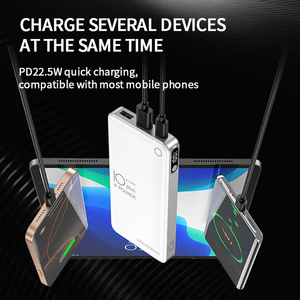 Prodotti più venduti banche di potere portatili con luce a LED portatile 10000mAh carica Dual USB Power bank - Product Image 5