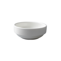 Bol de riz et de nouilles en céramique blanc pur de 4 à 8 pouces Design coréen classique pour la maison et l'hôtel Restaurant grand bol à soupe en porcelaine