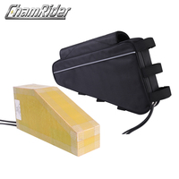 Batterie de vélo électrique personnalisable 48v-72v 45ah, batterie au lithium rechargeable triangulaire avec BMS 20a-30a pour vélo électrique