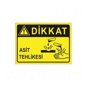 Caution Acid Hazard Sign Yard Sign Product - Product Image 2