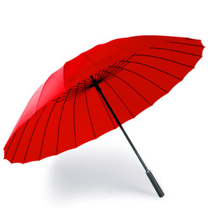 25''24k màu xanh lá cây ngoài trời ô với 115cm Windproof thẳng thiết kế hướng dẫn sử dụng mở <span class=keywords><strong>PU</strong></span> xử lý có thể in logo - Product Image 4