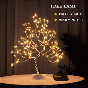 RGB ambient ligTree Plastic Garland Lamp Plug-In Touch Control Modern Warm White <b>LED</b> Kids Bedroom Fairy <b>Light</b> Night <b>Light</b> 1-Year - Product Image 2