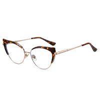 Montures de lunettes à la mode à la mode Anti-lumière bleue Ins Lunettes à la mode Cadre rond en matériau TR90 durable