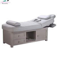Mobilier de salon de luxe lit de massage électrique du visage lit de beauté réglable à 2 moteurs à vendre