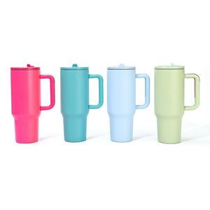 Elegante Vaso Térmico de Acero Inoxidable de Cuarta Generación de 40 oz para Auto, con Aislamiento al Vacío, Gran Capacidad, Pajita Portátil y Diseño Moderno - Product Image 2