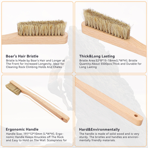 Bàn chải nhỏ leo núi đá phấn bàn chải leo núi đá để làm sạch các tổ chức với hangboard leo núi - Product Image 5