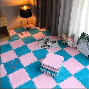 MU 핫 세일 소프트 에바 거품 아기 퍼즐 바닥 놀이 매트 플러시 거품 퍼즐 깔개 아이들을위한 사용자 정의 색상 에바 퍼즐 매트