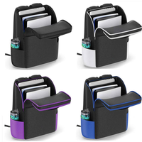 Sac à dos en nylon écologique grande capacité pour PS5 Slim/Pro, compartiment double pour manettes, protection intégrale, léger et portable, résistant à l'eau
