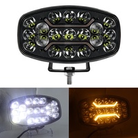 Feux de route LED de 9 pouces, 10-60V, 80W, phares LED pour camions, LED 4x4 blanc ambre pour Scania Volvo, camions lourds