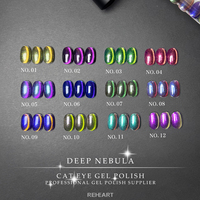 Lot de vernis à ongles magnétiques classiques effet œil de chat, gel monophase, finition de haute qualité, nouvelle couleur hiver, sans TPO, pour nail art magnétique