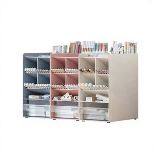 Organizador de Escritorio de Gran Capacidad OEM/ODM de 5 Niveles con Cajón, Contenedores de Almacenamiento de Plástico para la Escuela y la Oficina en Casa - Product Image 1