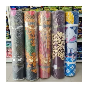 China supplier microfiber 100% polyester bed sheet fabric roll telas al por mayor textile fabric printed