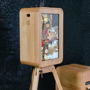 Cabina de Fotos Plegable de Roble Vintage de Doble Cara — Altavoz Marshall Opcional, Soporte para Impresora y Unidad de Flash - Product Image 4