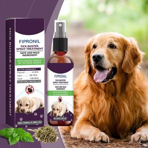 Spray anti-puces et anti-tiques naturel à la menthe, insecticide pour chiens et chats, prévention des puces et tiques - Product Image 2