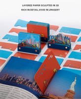 Lot de fournitures de bureau : Blocs-notes adhésifs en papier 3D sculpté faits main, porte-stylo en acrylique, avec logo personnalisé – Cadeau d'entreprise direct usine