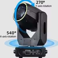 Projecteur Beam Mobile 260W avec 2 Prismes DMX512, Activation Sonore Automatique, pour DJ, Club, Concert, Événement Live, Spectacle