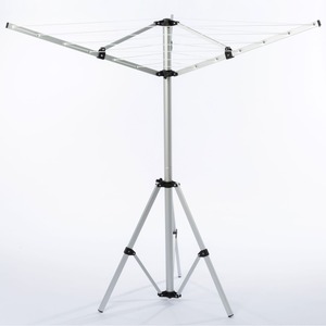 Séchoir à <span class=keywords><strong>linge</strong></span> pliable en aluminium à 3 bras, 15 m, directement du fabricant, support de séchage pour vêtements, détachable - Product Image 1