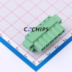 DB2EKM-5.0-6P-GN-S Plug-in Terminal Block P=5mm Connector Male Plug Screw Fixing 1x6P 5mm - Product Image 2