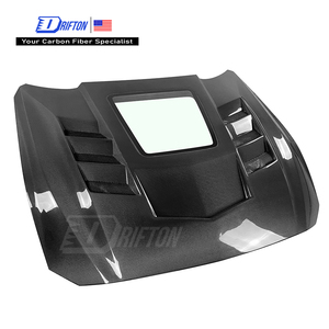 Nouveau capot en fibre de carbone transparente noire Drifton 3K/6K/12K, finition brillante/mate, protection UV, Mustang Gen7 S650 2024-On - Product Image 1