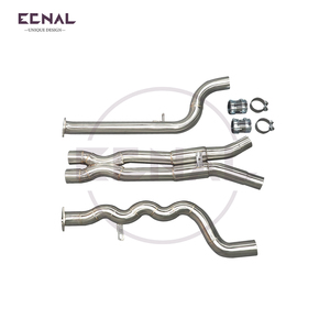 Ecnal pour 2021 + Bmw G80 G82 M3 M4 S58 3.0T T304 Acier Inoxydable 76mm 3 Pouces Doubie Tube Twisted Tube Midpipe - Product Image 6